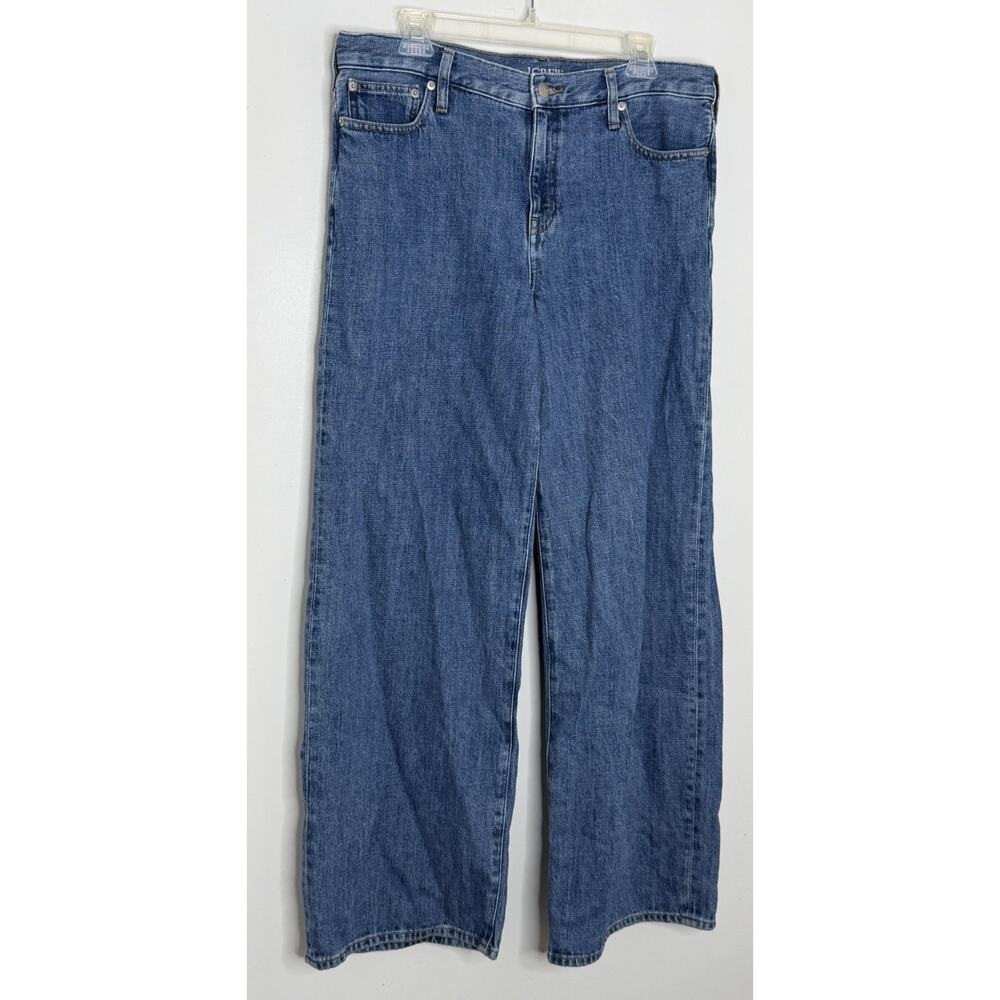 J.Crew Women’s 84 Low Rise Wide Leg Medium Wash Jeans Size 29 - Picture 2 of 7